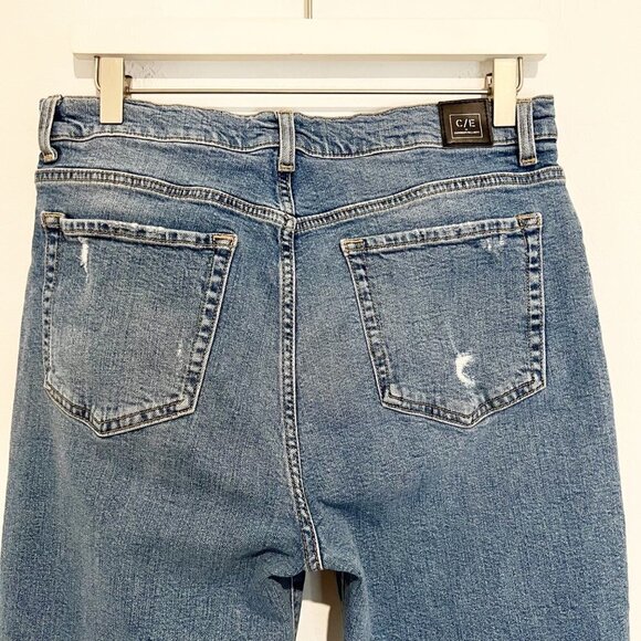Current/Elliott Denim Sunny Distressed The Original Boyfriend Jeans Blue Size 29 - Picture 9 of 10